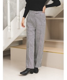 fifth calin | 千鳥柄センターラインスラックス(スラックス)