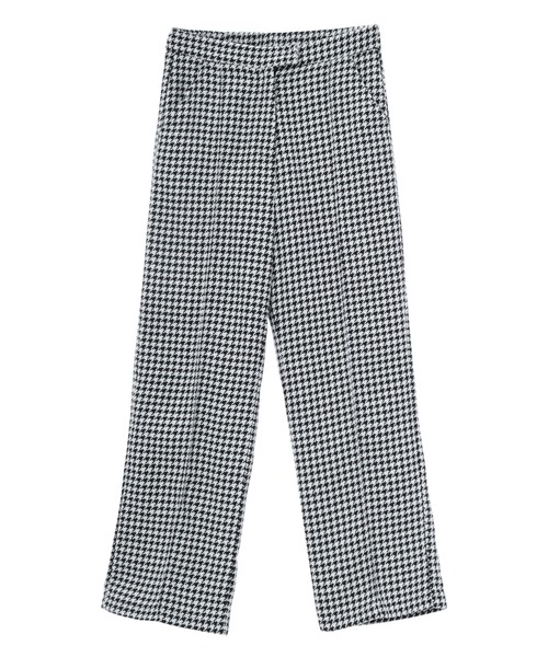 fifth calin（フィフスカラン）の「千鳥柄センターラインスラックス（スラックス・レディース・ブラック・MEDIUM）」の4枚目の写真