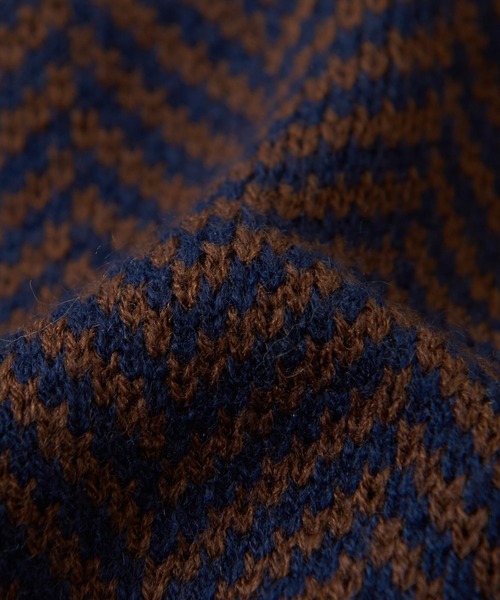 CUBE SUGAR(キューブシュガー)の「ジャガードニットヘリンボーン柄プルオーバーセーター(ニット/セーター・レディース・ホワイト/ブラック/ネイビー・M)」の14枚目の写真