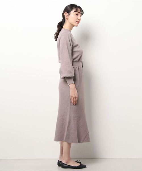 Cheek（チーク）の「マーメードニットワンピース（ワンピース・レディース・チャコールグレー/モカ/ブルー・MEDIUM）」の7枚目の写真