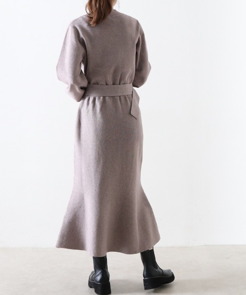 Cheek（チーク）の「マーメードニットワンピース（ワンピース・レディース・チャコールグレー/モカ/ブルー・MEDIUM）」の11枚目の写真