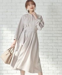 12Twelve Agenda | ウォッシャブルポリピンタックシャツワンピース(シャツワンピース)