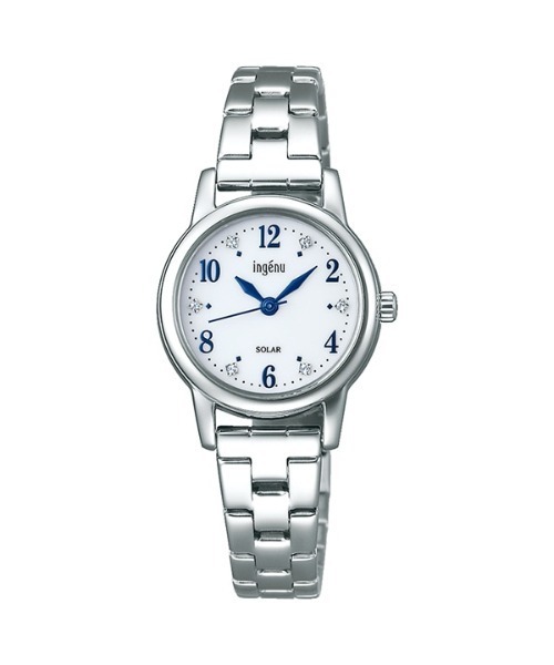 Seiko Ingenu Ingenu ラウンド ソーラー レディース 腕時計 Ahjd405 アナログ腕時計 ソーラー Seiko セイコー のファッション