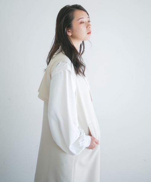 spoon store（スプーンストア）の「トレンチノースリワンピース（その他アウター・レディース・グレー/ベージュ・フリー）」の9枚目の写真