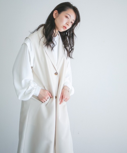 spoon store（スプーンストア）の「トレンチノースリワンピース（その他アウター・レディース・グレー/ベージュ・フリー）」の10枚目の写真