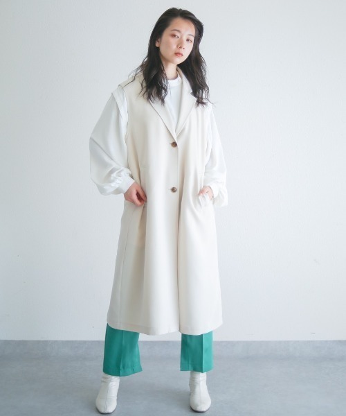 spoon store（スプーンストア）の「トレンチノースリワンピース（その他アウター・レディース・グレー/ベージュ・フリー）」の7枚目の写真