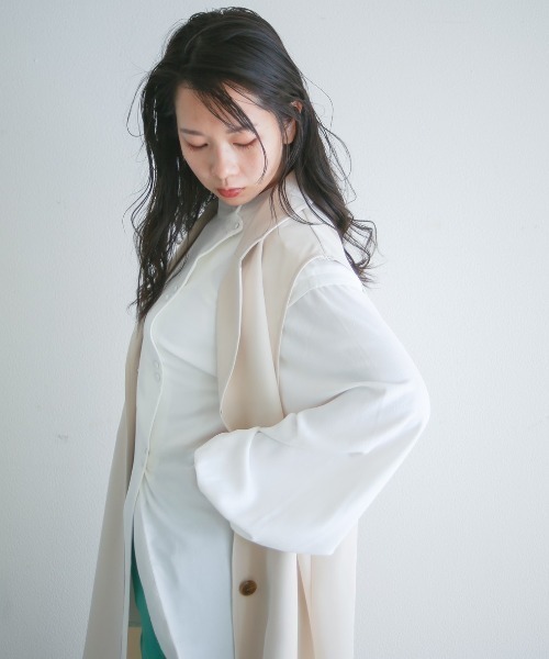 spoon store（スプーンストア）の「トレンチノースリワンピース（その他アウター・レディース・グレー/ベージュ・フリー）」の11枚目の写真