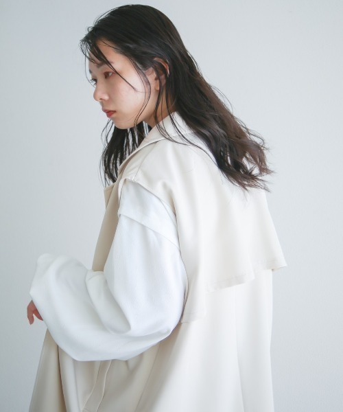 spoon store（スプーンストア）の「トレンチノースリワンピース（その他アウター・レディース・グレー/ベージュ・フリー）」の12枚目の写真