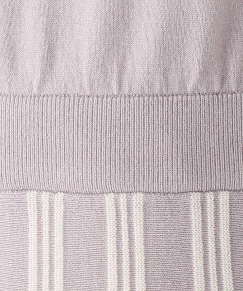 AG by aquagirl（エージーバイアクアガール）の「◆編地切替フィット&フレアニットワンピース（ワンピース・レディース・ブラック系4/ライトパープル/ダークグリーン系4・38/36）」の13枚目の写真