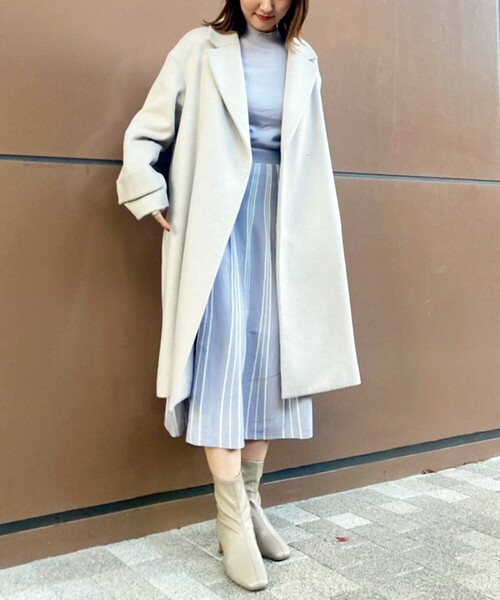 AG by aquagirl（エージーバイアクアガール）の「◆編地切替フィット&フレアニットワンピース（ワンピース・レディース・ブラック系4/ライトパープル/ダークグリーン系4・38/36）」の22枚目の写真