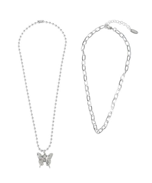 jouetie（ジュエティ）の「バタフライダブルチェーンネックレス（ネックレス・レディース・ゴールド/シルバー・FREE）」の12枚目の写真