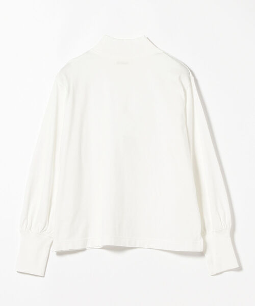 BEAMS BOY（ビームスボーイ）の「BEAMS BOY / モック ネック ギャザー ロング スリーブ カットソー（Tシャツ/カットソー・レディース・ブラック/オフホワイト/サックスブルー・ONE SIZE）」の16枚目の写真