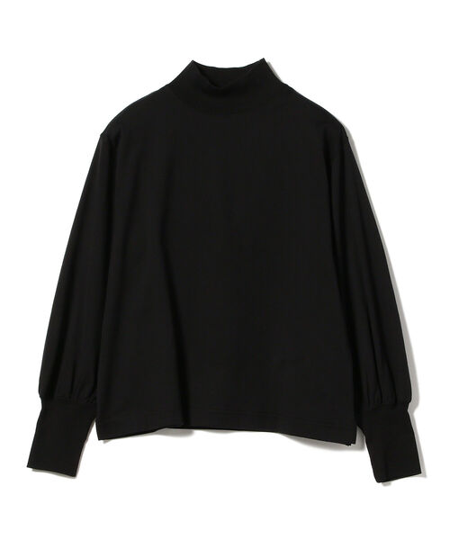 BEAMS BOY（ビームスボーイ）の「BEAMS BOY / モック ネック ギャザー ロング スリーブ カットソー（Tシャツ/カットソー・レディース・ブラック/オフホワイト/サックスブルー・ONE SIZE）」の17枚目の写真