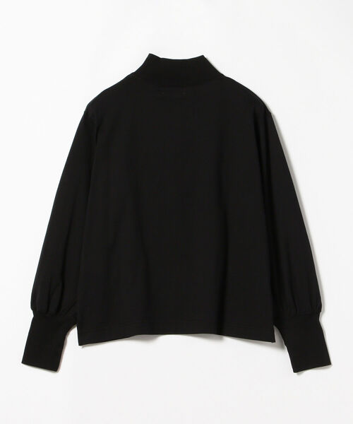 BEAMS BOY（ビームスボーイ）の「BEAMS BOY / モック ネック ギャザー ロング スリーブ カットソー（Tシャツ/カットソー・レディース・ブラック/オフホワイト/サックスブルー・ONE SIZE）」の18枚目の写真