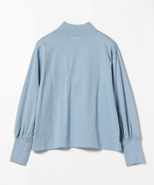 BEAMS BOY（ビームスボーイ）の「BEAMS BOY / モック ネック ギャザー ロング スリーブ カットソー（Tシャツ/カットソー・レディース・ブラック/オフホワイト/サックスブルー・ONE SIZE）」の22枚目の写真
