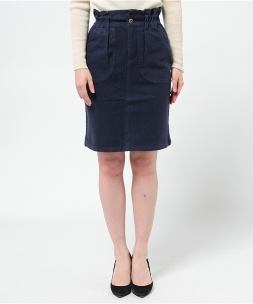 mystic(ミスティック)の「起毛ヒザ丈タイトスカート(スカート・レディース・ネイビー/ボルドー/グリーン/キャメル/ブラック・1/2)」の11枚目の写真