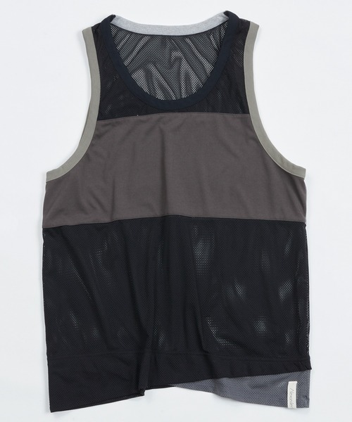 AlexanderLeeChang（アレキサンダーリーチャン）の「AlexanderLeeChang アレキサンダーリーチャン / MESH TANK 22 メッシュタンクトップ / AC012204（タンクトップ・メンズ・ブラック/グレー・3/2）」の3枚目の写真