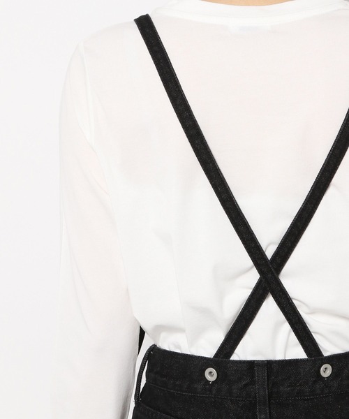 PAGEBOY（ページボーイ）の「サスツキワイドデニム（デニムパンツ・レディース・ブラック/サックスブルー・25inch/26inch）」の14枚目の写真