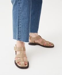 LE TALON | GRISE レザーワイドグルカサンダル(サンダル)