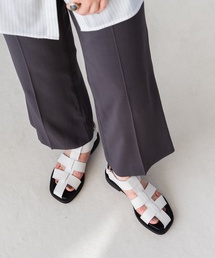 GRISE レザーワイドグルカサンダル