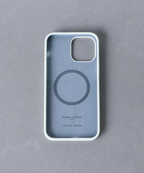 UNITED ARROWS（ユナイテッドアローズ）の「＜MAISON KITSUNE X NATIVE UNION＞COOL TONE FOX HEAD CASE  FOR IPHONE 13 PROMAX（スマホケース/カバー・レディース・ホワイト/ライトブルー・FREE）」の3枚目の写真