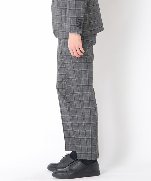 CROWDED CLOSET(クラウデッドクローゼット)の「【EVALET(エバレット)】サッカーチェックプリントパンツ/セットアップ・別売りジャケット有り(その他パンツ・メンズ・ネイビー/グレー・01/02/03/04)」の5枚目の写真