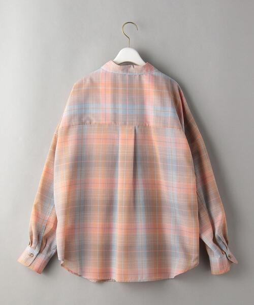 BEAUTY&YOUTH UNITED ARROWS（ビューティーアンドユースユナイテッドアローズ）の「BY バックタック オンブレーチェック シャツ -ウォッシャブル-◆（シャツ/ブラウス・レディース・ピンク/ライム・FREE）」の19枚目の写真