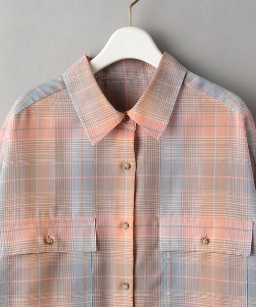 BEAUTY&YOUTH UNITED ARROWS（ビューティーアンドユースユナイテッドアローズ）の「BY バックタック オンブレーチェック シャツ -ウォッシャブル-◆（シャツ/ブラウス・レディース・ピンク/ライム・FREE）」の20枚目の写真