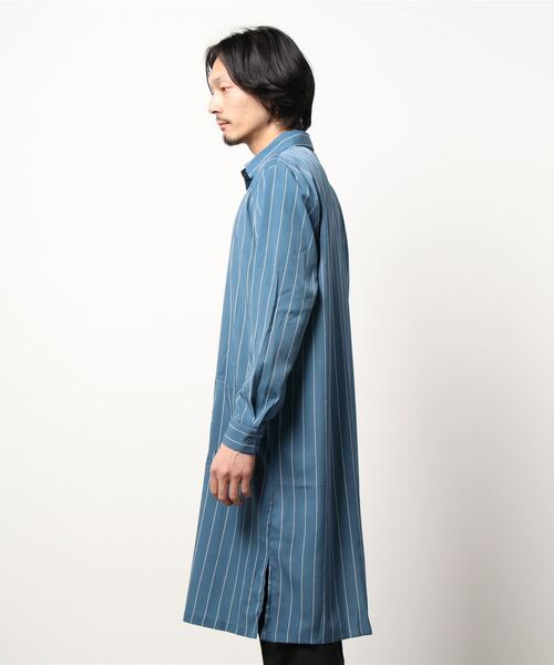 CERCA（チェルカ）の「RS/ロングシャツ（シャツ/ブラウス・メンズ・チャコールグレー/ライトグレー/ベージュ/ネイビー/ブルー/テラコッタ・LARGE/MEDIUM）」の13枚目の写真