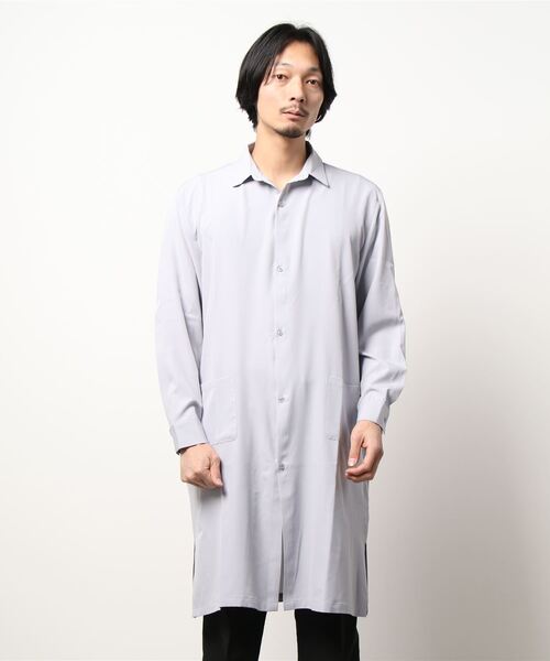 CERCA（チェルカ）の「RS/ロングシャツ（シャツ/ブラウス・メンズ・チャコールグレー/ライトグレー/ベージュ/ネイビー/ブルー/テラコッタ・LARGE/MEDIUM）」の7枚目の写真