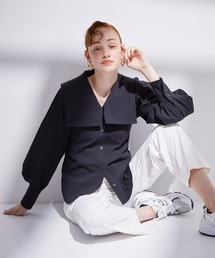 INella | 【INella/イネラ】リップルビッグカラーシャツ(シャツ/ブラウス)