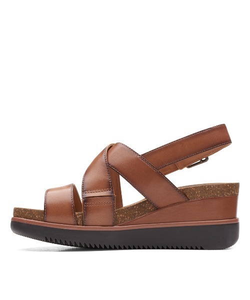 Clarks(クラークス)の「Lizby Cross / リズビークロス (ダークタンレザー)(サンダル・レディース・ダークブラウン・UK4/UK5.5/UK3.5/UK4.5/UK5/UK6/UK3)」の5枚目の写真