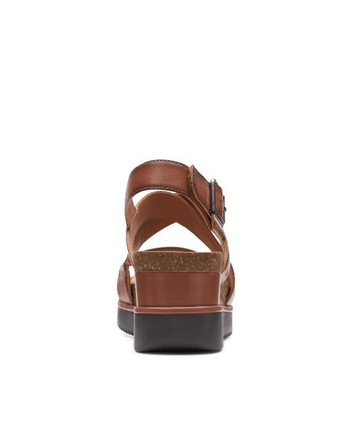 Clarks(クラークス)の「Lizby Cross / リズビークロス (ダークタンレザー)(サンダル・レディース・ダークブラウン・UK4/UK5.5/UK3.5/UK4.5/UK5/UK6/UK3)」の6枚目の写真