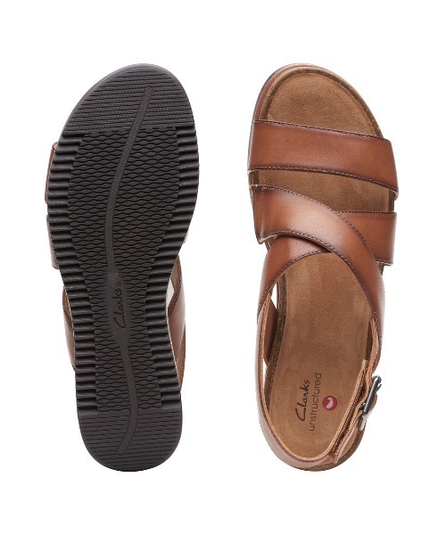 Clarks(クラークス)の「Lizby Cross / リズビークロス (ダークタンレザー)(サンダル・レディース・ダークブラウン・UK4/UK5.5/UK3.5/UK4.5/UK5/UK6/UK3)」の7枚目の写真