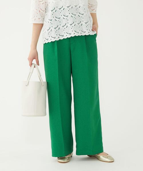green label relaxing（グリーンレーベルリラクシング）の「【WEB限定】［ XS /H148-155㎝］ハイウエスト パンツ（その他パンツ・レディース・ネイビー/ナチュラル/ケリー・XS）」の15枚目の写真