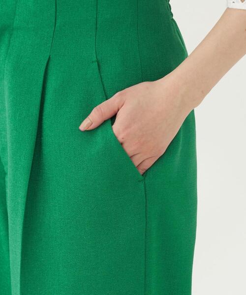 green label relaxing（グリーンレーベルリラクシング）の「【WEB限定】［ XS /H148-155㎝］ハイウエスト パンツ（その他パンツ・レディース・ネイビー/ナチュラル/ケリー・XS）」の20枚目の写真