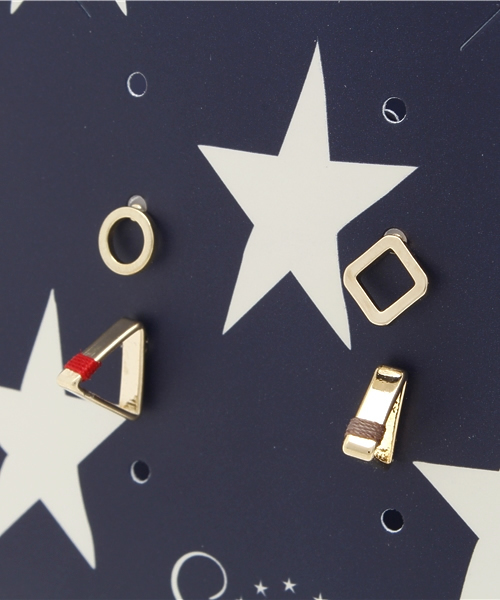 OUTLET（アウトレット）の「【Ciaopanic】立体刺繍ピアス（ピアス（両耳用）・レディース・ブルー/ゴールド/イエロー・FREE）」の7枚目の写真