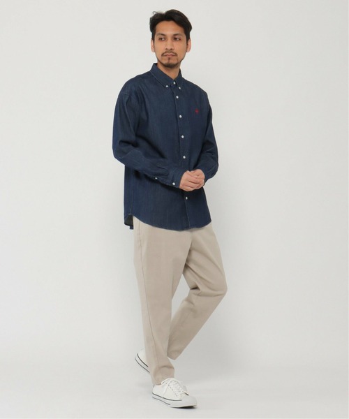 ikka(イッカ)の「ツイルワイドテーパードパンツ(その他パンツ・メンズ・チャコールグレー/ベージュ・S/M/L)」の17枚目の写真