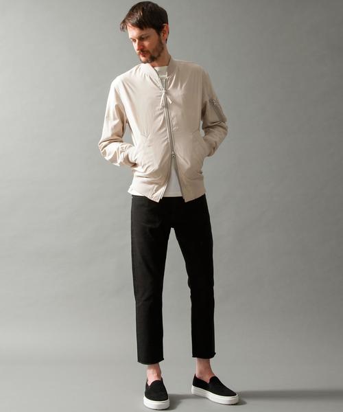 BEAUTY&YOUTH UNITED ARROWS(ビューティーアンドユースユナイテッドアローズ)の「BY ∴ 80/2 ギャバ MA-1(lksm)◆(ミリタリージャケット・メンズ・ナチュラル/ネイビー・SMALL/LARGE/X-LARGE/MEDIUM)」の12枚目の写真