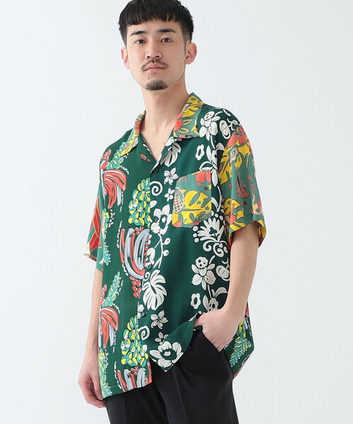 BEAMS（ビームス）の「BEAMS / クレイジー アロハシャツ（シャツ/ブラウス・メンズ・ネイビー系/グリーン系その他/ホワイト系その他・M/L/XXL/XL/S）」の6枚目の写真