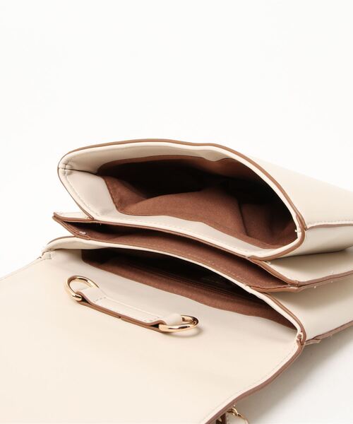 N.（N. Natural Beauty Basic）（エヌエヌナチュラルビューティーベーシック）の「ギャザーハンドルミニショルダーバッグ（ショルダーバッグ・レディース・イエロー/ホワイト/ブラック・ﾌﾘ-）」の10枚目の写真