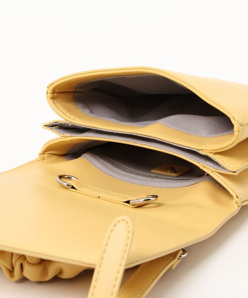 N.（N. Natural Beauty Basic）（エヌエヌナチュラルビューティーベーシック）の「ギャザーハンドルミニショルダーバッグ（ショルダーバッグ・レディース・イエロー/ホワイト/ブラック・ﾌﾘ-）」の9枚目の写真