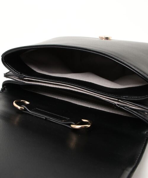 N.（N. Natural Beauty Basic）（エヌエヌナチュラルビューティーベーシック）の「ギャザーハンドルミニショルダーバッグ（ショルダーバッグ・レディース・イエロー/ホワイト/ブラック・ﾌﾘ-）」の4枚目の写真