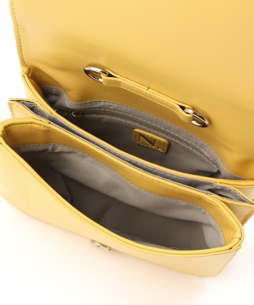 N.（N. Natural Beauty Basic）（エヌエヌナチュラルビューティーベーシック）の「ギャザーハンドルミニショルダーバッグ（ショルダーバッグ・レディース・イエロー/ホワイト/ブラック・ﾌﾘ-）」の16枚目の写真