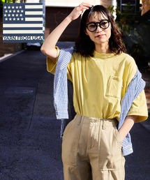 CIAOPANIC TYPY | ▽USAコットンポケット半袖TEE(Tシャツ/カットソー)