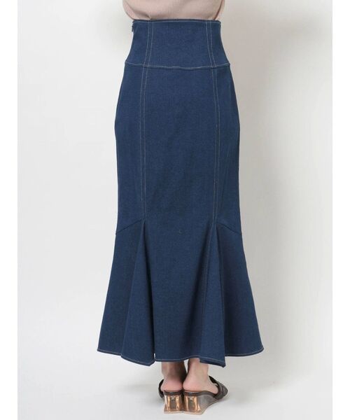MERCURYDUO(マーキュリーデュオ)の「ストレッチデニムマーメイドスカート(スカート・レディース・インディゴブルー・SMALL/MEDIUM)」の14枚目の写真