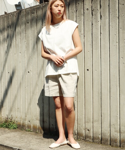 R JUBILEE（アールジュビリー）の「R JUBILEE/アール ジュビリー Short Pants ショートパンツ タックハーフパンツ グルカ（その他パンツ・レディース・ナチュラル/カーキ・M/S）」の10枚目の写真