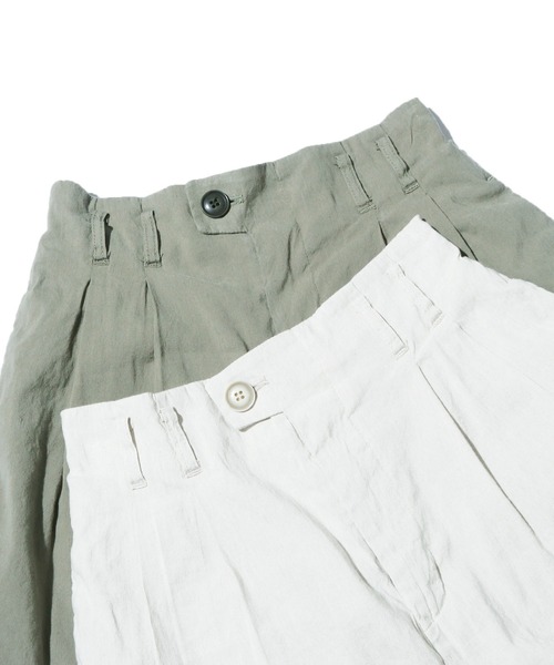 R JUBILEE（アールジュビリー）の「R JUBILEE/アール ジュビリー Short Pants ショートパンツ タックハーフパンツ グルカ（その他パンツ・レディース・ナチュラル/カーキ・M/S）」の19枚目の写真