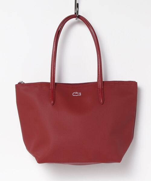 LACOSTE（ラコステ）の「L.12.12 CONCEPT スモールサイズトートバッグ（トートバッグ・レディース・スカイブルー/ブラック/ピンクベージュ/レモンイエロー/ダークネイビー/ライトブルー/ダークグリーン/レッド・FREE）」の8枚目の写真