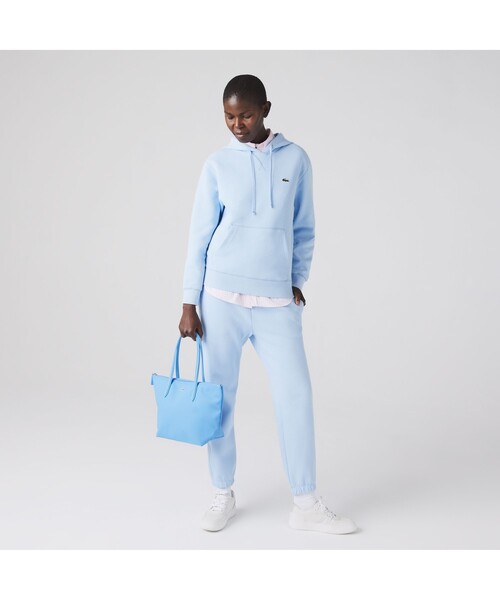 LACOSTE（ラコステ）の「L.12.12 CONCEPT スモールサイズトートバッグ（トートバッグ・レディース・スカイブルー/ブラック/ピンクベージュ/レモンイエロー/ダークネイビー/ライトブルー/ダークグリーン/レッド・FREE）」の3枚目の写真